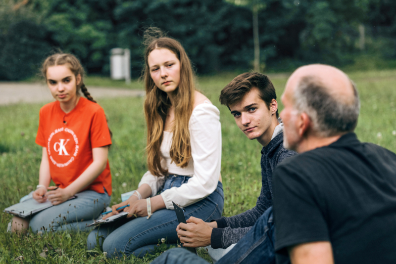 „Schools for Earth“ Team at the Ernst Reuter School in Karlsruhe„Schools for Earth“-Team besucht die Ernst-Reuter-Schule in Karlsruhe