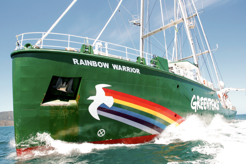 Seit 2011 im Einsatz: der umweltfreundliche Segler „Rainbow Warrior III“
